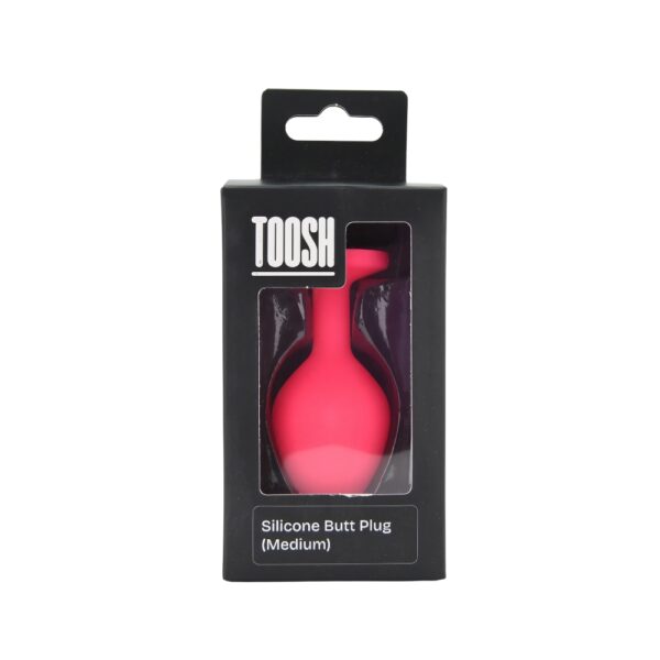 n12806-toosh-pink-silicone-butt-plug-medium-pkg Toosh Pink Silicone Butt Plug Medium