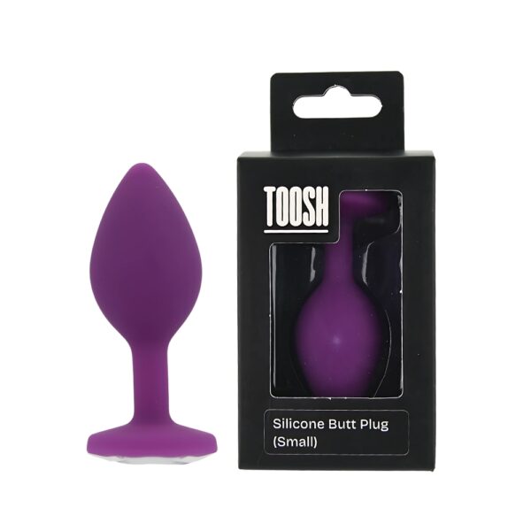 n12808-toosh-purple-silicone-butt-plug-small-pkg-duo Toosh Purple Silicone Butt Plug Small