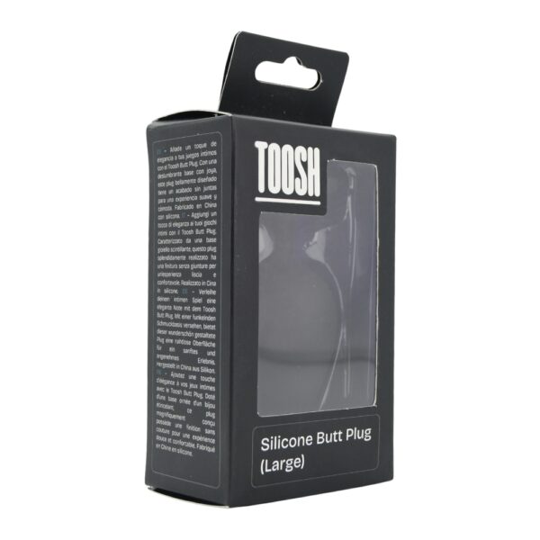 Toosh Black Silicone Butt Plug Large