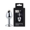 n12814-toosh-silver-metal-butt-plug-small-clear-stone-duo Toosh Silver Metal Butt Plug Small Clear Stone