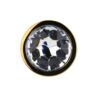 n12818-toosh-gold-metal-butt-plug-medium-clear-stone-jewel Toosh Gold Metal Butt Plug Medium Clear Stone