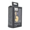 Toosh Gold Metal Butt Plug Large Clear Stone