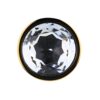 Toosh Gold Metal Butt Plug Large Clear Stone