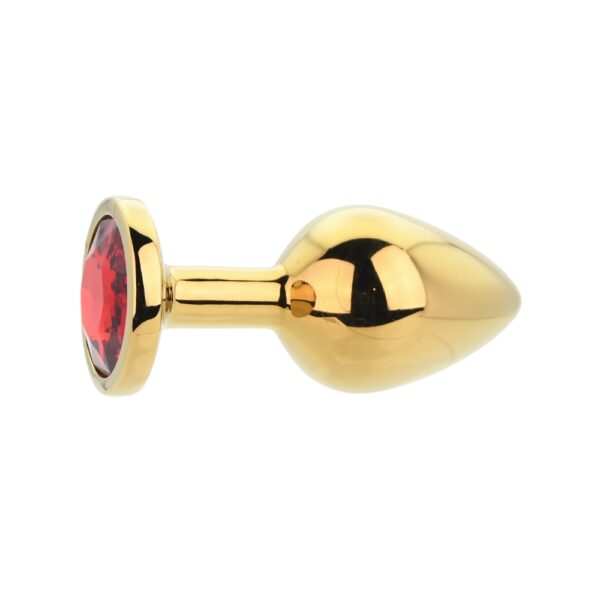n12824-toosh-gold-metal-butt-plug-medium-red-stone-2 Toosh Gold Metal Butt Plug Medium Red Stone