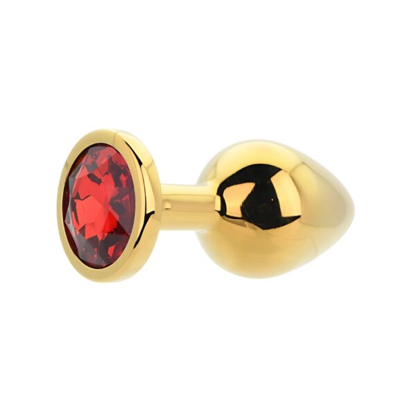 n12824-toosh-gold-metal-butt-plug-medium-red-stone-3 Toosh Gold Metal Butt Plug Medium Red Stone