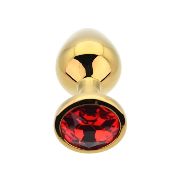 n12824-toosh-gold-metal-butt-plug-medium-red-stone-5 Toosh Gold Metal Butt Plug Medium Red Stone