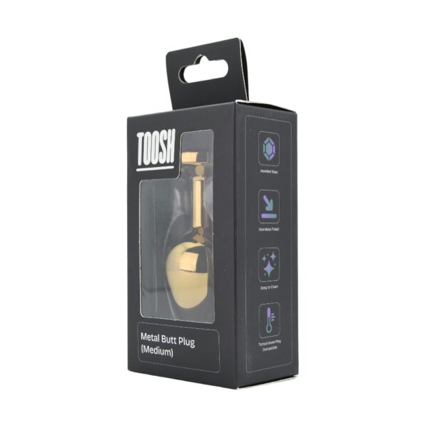 n12824-toosh-gold-metal-butt-plug-medium-red-stone-pkg-2 Toosh Gold Metal Butt Plug Medium Red Stone