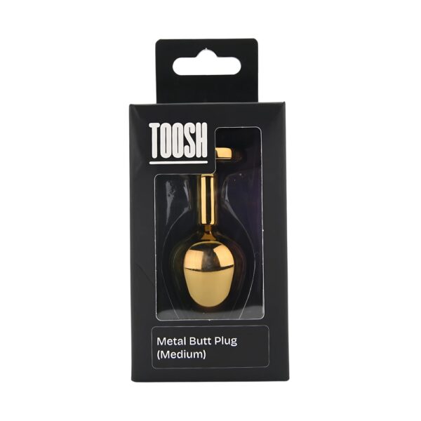 n12824-toosh-gold-metal-butt-plug-medium-red-stone-pkg Toosh Gold Metal Butt Plug Medium Red Stone