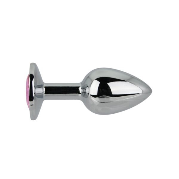 n12826-toosh-silver-metal-butt-plug-small-pink-stone-1 Toosh Silver Metal Butt Plug Small Pink Stone