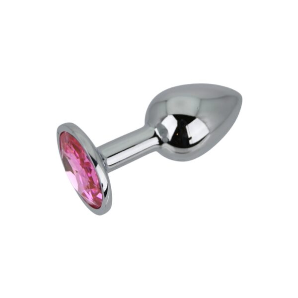 n12826-toosh-silver-metal-butt-plug-small-pink-stone-3 Toosh Silver Metal Butt Plug Small Pink Stone