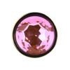 Toosh Gold Metal Butt Plug Large Pink Stone