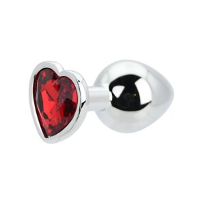 n12833-toosh-heart-shaped-silver-with-red-stone-medium-2 Loving Joy Butt Plug Training Kit Black