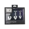 n12838-toosh-metal-butt-plug-silver-set-of-3-clear-stone-pkg Toosh Metal Butt Plug Silver Set of 3 Clear Stone