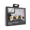 n12839-toosh-metal-butt-plug-gold-set-of-3-clear-stone-pkg-1 Toosh Metal Butt Plug Gold Set of 3 Clear Stone