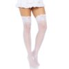 Leg Avenue Stay Up Sheer Thigh Highs White