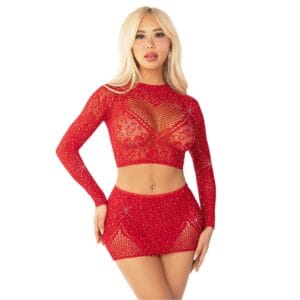 n12875-leg-avenue-rhinestone-crop-top-mini-skirt-red-1 Leg Avenue Top Gun Costume Medium