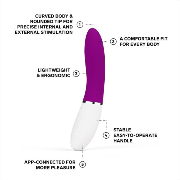 n12894-lelo-liv3-app-controlled-gspot-vibrator-deep-rose-3 LELO LIV 3 App Controlled G-Spot Vibrator Deep Rose