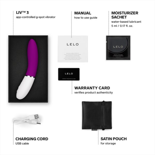 n12894-lelo-liv3-app-controlled-gspot-vibrator-deep-rose-4 LELO LIV 3 App Controlled G-Spot Vibrator Deep Rose