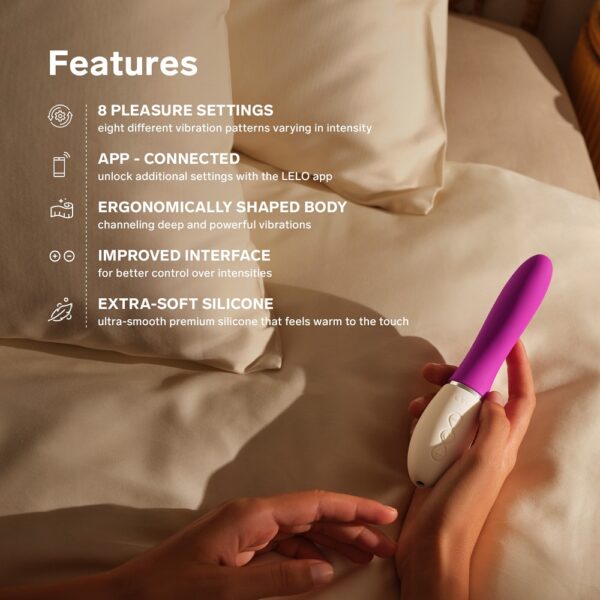 n12894-lelo-liv3-app-controlled-gspot-vibrator-deep-rose-5 LELO LIV 3 App Controlled G-Spot Vibrator Deep Rose