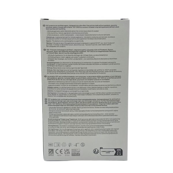 YES Coco Oil-Based Lubricant-6x5ml