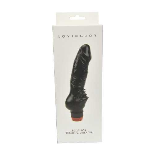 n8255-loving-joy-bully-boy-black-pkg Loving Joy Bully Boy Realistic Vibrator Black