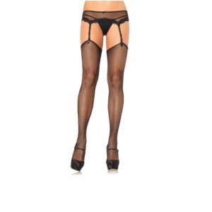 n9223-leg_avenue_fishnet_stockings-1 Leg Avenue Nylon Thigh Highs with Bow