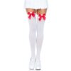 n9243-nylon_thigh_highs_with_bow-2-1 Leg Avenue Nylon Thigh Highs with Bow