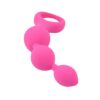 Loving Joy Triple Ripple Anal Beads-Pink