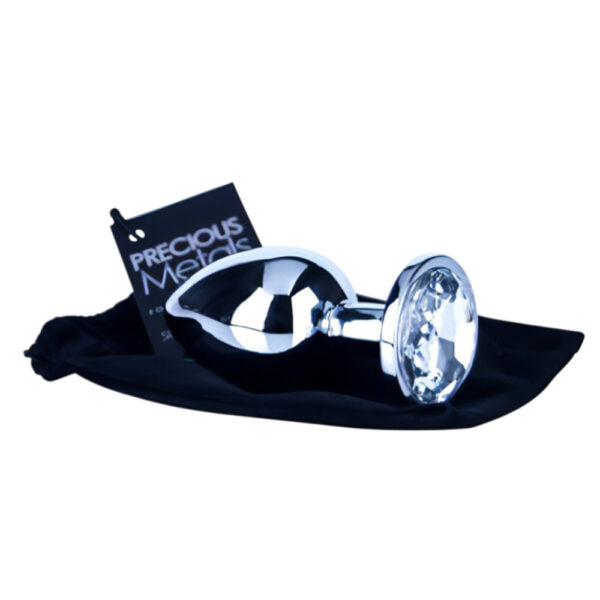 ns7100-precious-metals-silver-anal-plug-small-3 Precious Metals Silver Butt Plug-Small