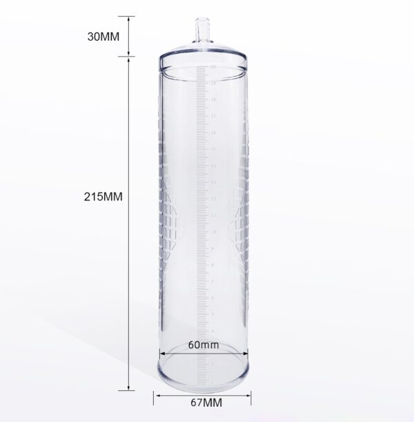 rev-pump-cylinder-size-information Rev-Pump Bulb Penis Pump 8.5 Inches