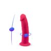 n11387-6inch-dual-density-dildo-pink-5 SilexD 6 inch Realistic Silicone Dual Density Dildo with Suction Cup Pink