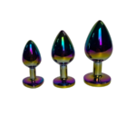 Spectrum Nubby Textured Glass Dildo